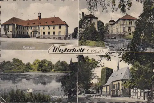 Westerholt, Rathaus, Schloss, Teich, Kapelle, gelaufen