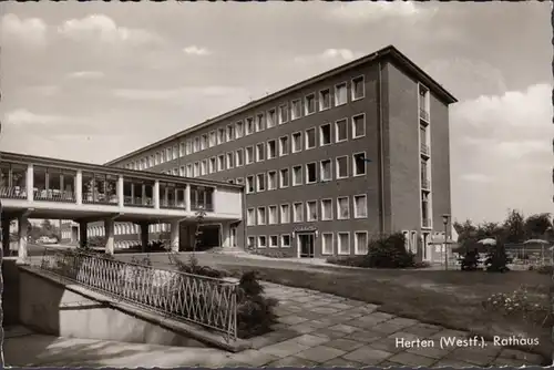 Herten, Rathaus, gelaufen 1962