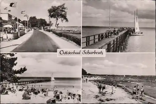 Scharbeutz, Promenade, Strandansichten, gelaufen 1958