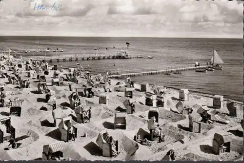 Dahme, Ostseebad, Strandleben, gelaufen 1968