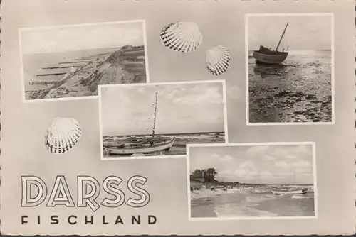 Darss Fischland, Strandan View, couru en 1960
