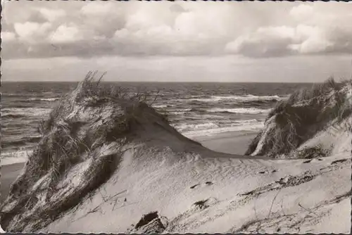 Sylt, vue sur la dune et la mer, couru en 1959