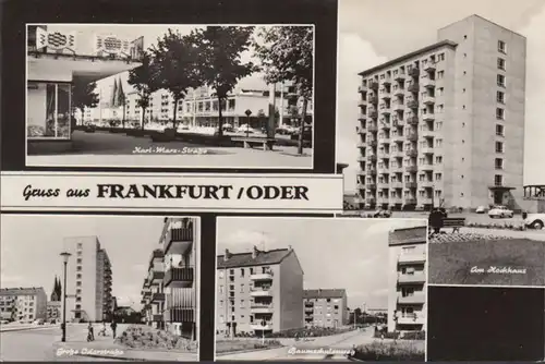 Frankfurt a.d. Oder, Oderstraße, Baumschulenweg, Karl Marx Straße, ungelaufen