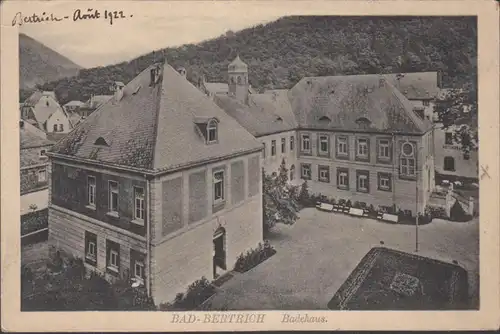 Bad Berthich, Badhaus, inachevé- date 1922
