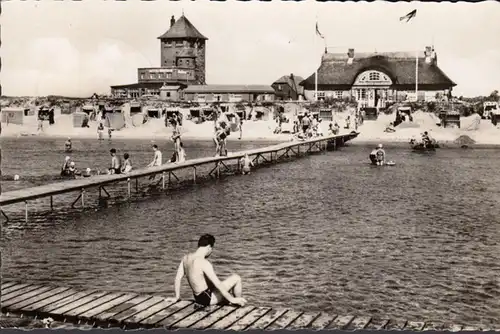 Fehmarn, Burg, Strandansicht, gelaufen 1964