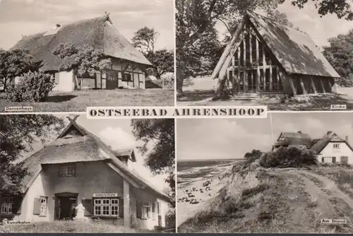 Ahrenshoop, Dornenhaus, Kirche, Kunstkaten, Strand, gelaufen 1961