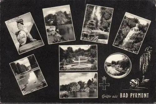 Bad Pyrmont, Parkansichten, gelaufen 1961