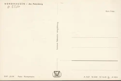 Nordhausen, Am Petersberg, ungelaufen