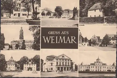 Weimar, Denkmal, Gartenhaus, Schloß, Herderplatz, ungelaufen