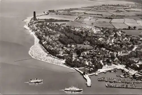 Laboe avec Marine Honneur, photo aérienne, couru 1967