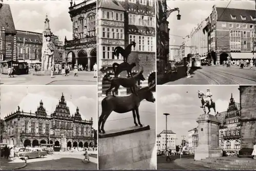 Bremen, Roland, Obernstraße, Rathaus, Denkmal, gelaufen