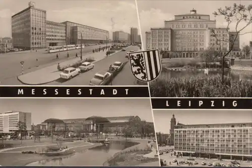 Leipzig, Opéra, gare centrale, Interhotel, couru 1970