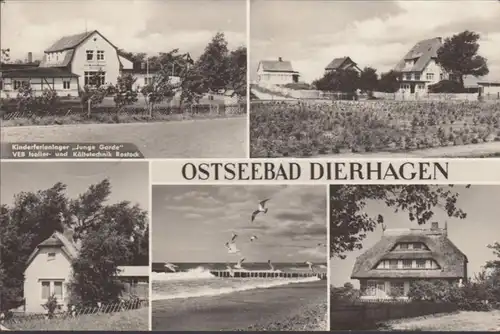 Dierhagen, Ferienlager, Gebäude, Strand, gelaufen 1969