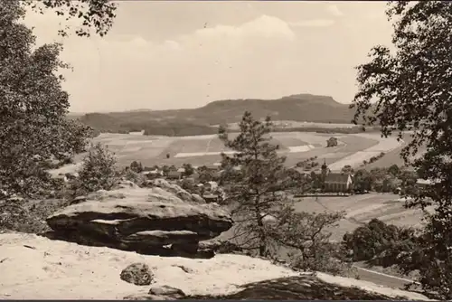 Papstdorf, Stadtansicht, gelaufen 1969