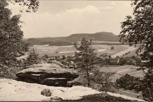 Papstdorf, vue de la ville, couru 1969