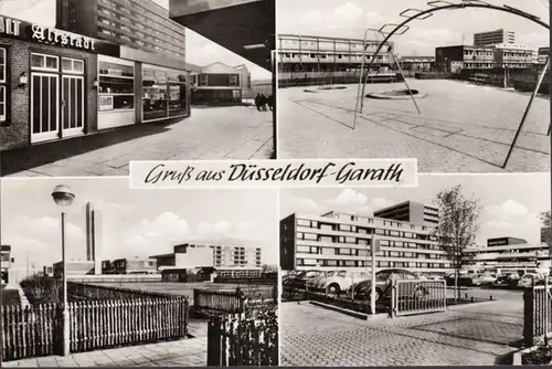 Gruß aus Düsseldorf Garath, Mehrbild, gelaufen 1970