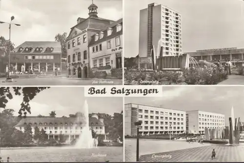 Bad Salzungen, Leninplatz, Rathaus, Kurhaus, gelaufen 1979