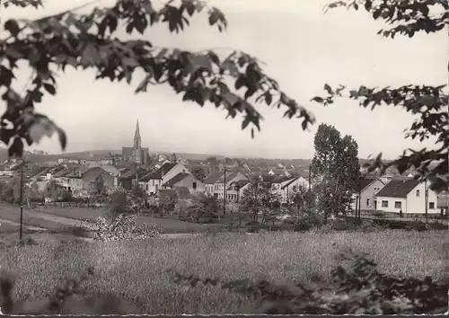 Saarwellingen, vue partielle, couru en 1959