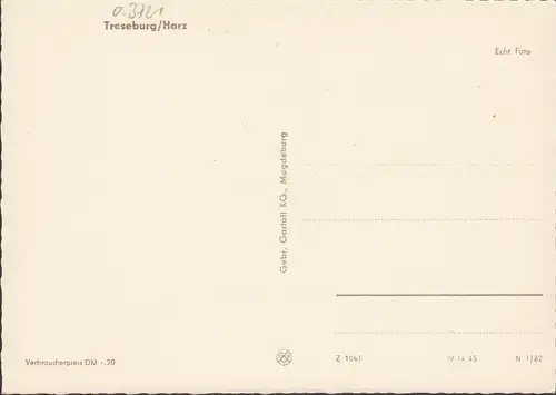 Treseburg, Maison allemande, vue sur la route, incurvée