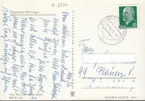Dierhagen, Ernst Moritz Arndt Heim, gelaufen 1972