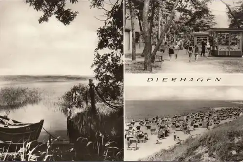 Dierhagen, Mehrbildkarte, gelaufen 1971