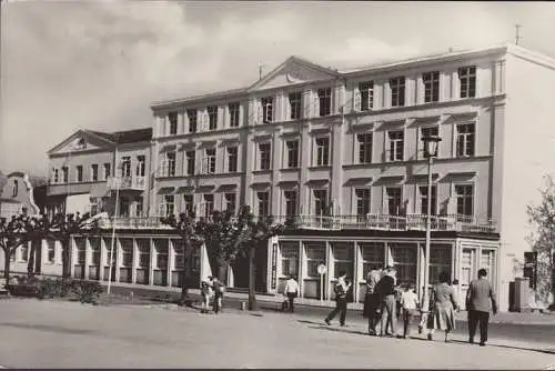 AK Warnemünde, Gaststätte Strandhotel, gelaufen 1967