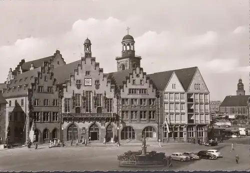 Frankfurt am Main, Römer, gelaufen 1958