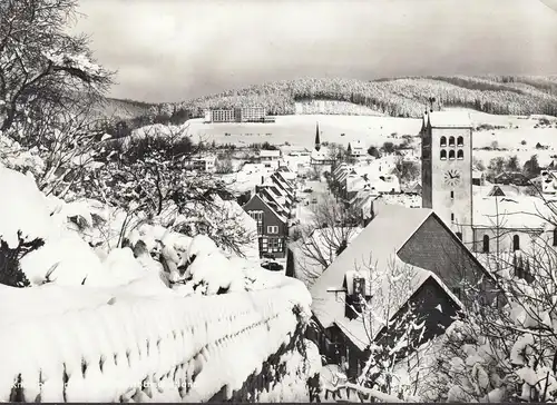 Fredeburg, vue de la ville en hiver, incurvée
