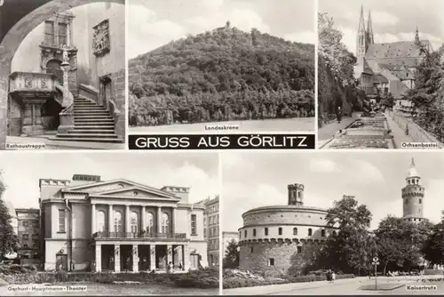 Görlitz, Rathaustreppe, Ochsenbastei, Kaiserstrutz, gelaufen 1986