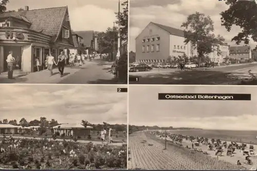Boltenhagen, Erholungsheim Fritz Reuter, Dorf, Strand, gelaufen 1972