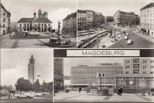 Magdeburg, Alte Markt, Hasselbachplatz, Tour, Warenhaus, couru en 1978