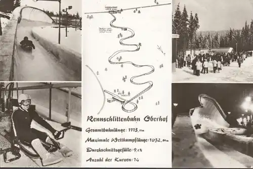 Oberhof, Rennschlittenbahn, ungelaufen