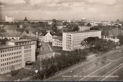 Hanovre, vue de la colonne d'eau sur la Lavesallee, couru en 1957