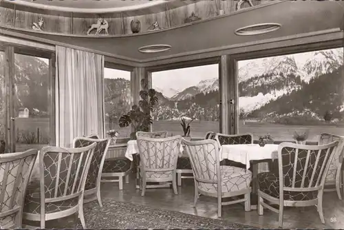 Hindelang, Cafe und Gästehaus Bei Gustl, gelaufen 1959