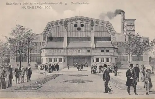 Nürnberg, Landes-Ausstellung Nürnberg 1906 Maschinenhalle, ungelaufen