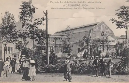 Nürnberg, Landes-Ausstellung Nürnberg 1906 Unterrichtsraum Staatsministerium, ungelaufen