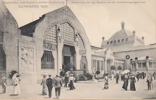 Nuremberg, exposition nationale Nuernberg 1906 Ministère des Transports, inachevé