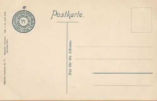 Nuremberg, exposition nationale Nuernberg 1906 Ministère des Transports, inachevé