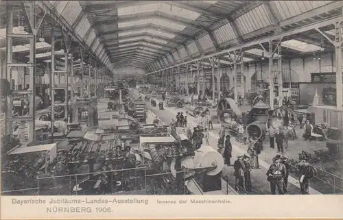 Exposition nationale Nuremberg 1906 Affaires intérieures de la salle des machines, incurvée