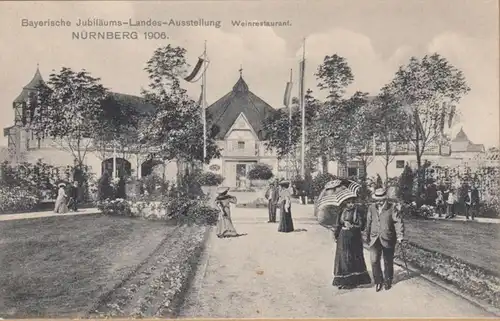 Nürnberg Landes-Ausstellung Nürnberg 1906 Weinrestaurant, ungelaufen