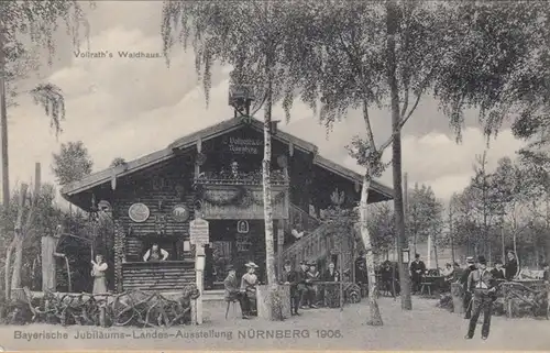 Nürnberg Landes-Ausstellung Nürnberg 1906 Vollrath`s Waldhaus, ungelaufen