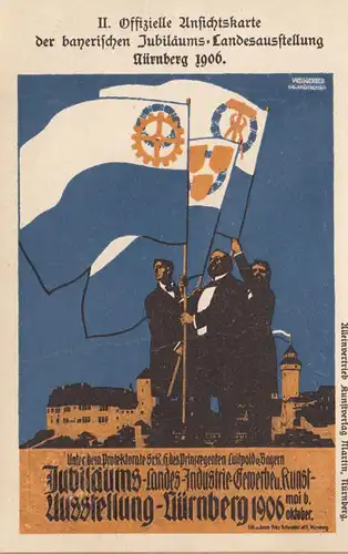 Nuremberg ll. Carte officielle de l'exposition nationale 1906, inachevée