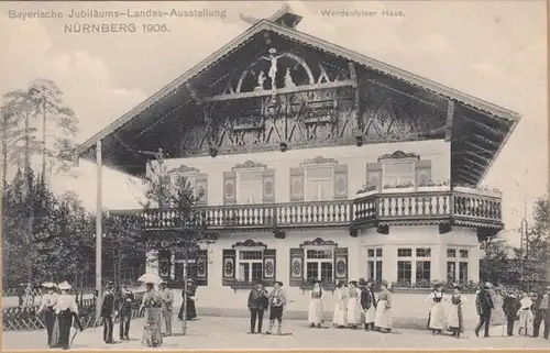 Nürnberg Landes-Ausstellung 1906 Werdenfelser Haus, ungelaufen