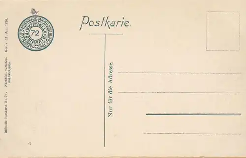 Nürnberg Landes-Ausstellung 1906 Werdenfelser Haus, ungelaufen