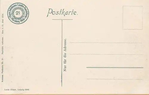 Nürnberg Jubiläums Landes-Ausstellung 1906 Algäuer Haus, ungelaufen