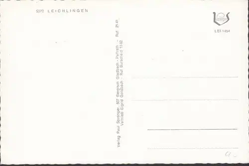 Leichlingen, Kirche, Rathaus, Am Goldberg, ungelaufen
