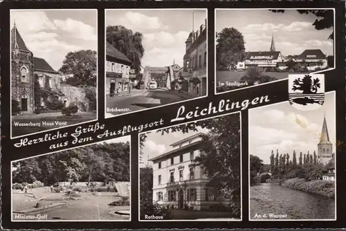 Leichlingen, Rathaus, Wasserburg, Miniatur Golf, ungelaufen