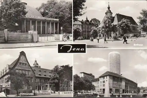 Jena, Rathaus, Planetarium, Universität, gelaufen 1978
