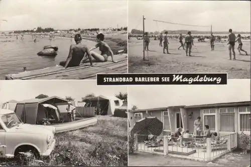 Magdeburg, plage de barleber lac, couru 1975