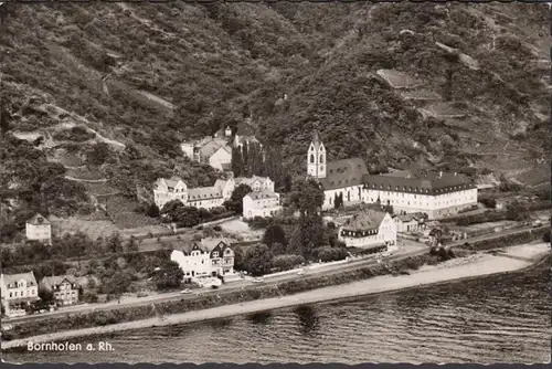 Bornhofen, Fliegeraufnahme, gelaufen 1961